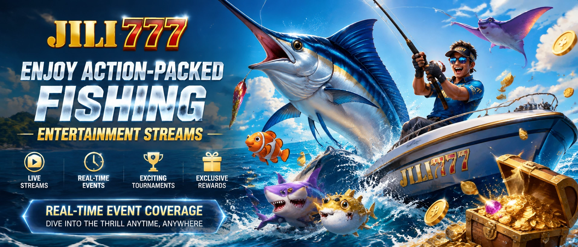JILI777 fishing game hero visual