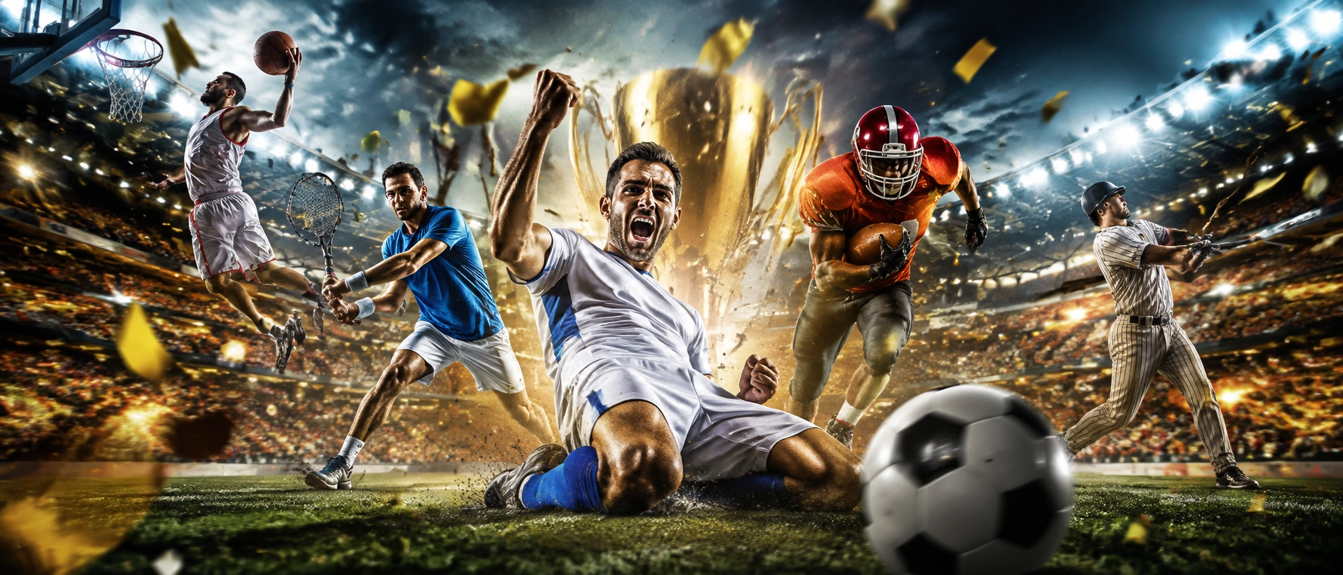 OKPlay sports banner showing football and live betting style visuals